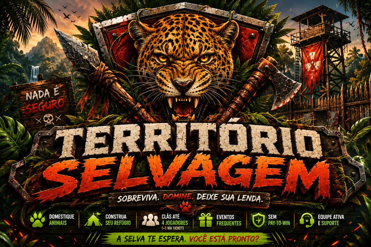 [BR/LATAM] Território Selvagem | PVP No Raid • NPCs melhorad image