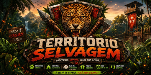 Баннер сервера [BR/LATAM] Território Selvagem | PVE • NPCs melhorados